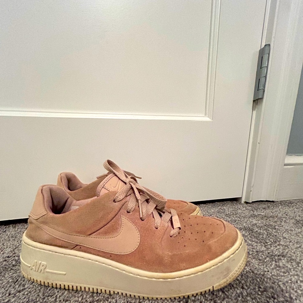 Pink Suede Nike AirForce 1 size 9